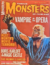 Famous Monsters of Filmland #46 cover uncredited painting of Oliver Reed from CURSE OF THE WEREWOLF