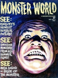 Famous Monsters of Filmland #74 / Monster World #5 cover painting of Tor Johnson by Gray Morrow