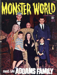 Famous Monsters of Filmland #78 / Monster World #9 cover color photo of THE ADDAMS FAMILY