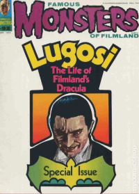 Famous Monsters of Filmland #92 September 1972 cover painting of Bela Lugosi as Dracula by Barry Morgan featuring horror vampire themes
